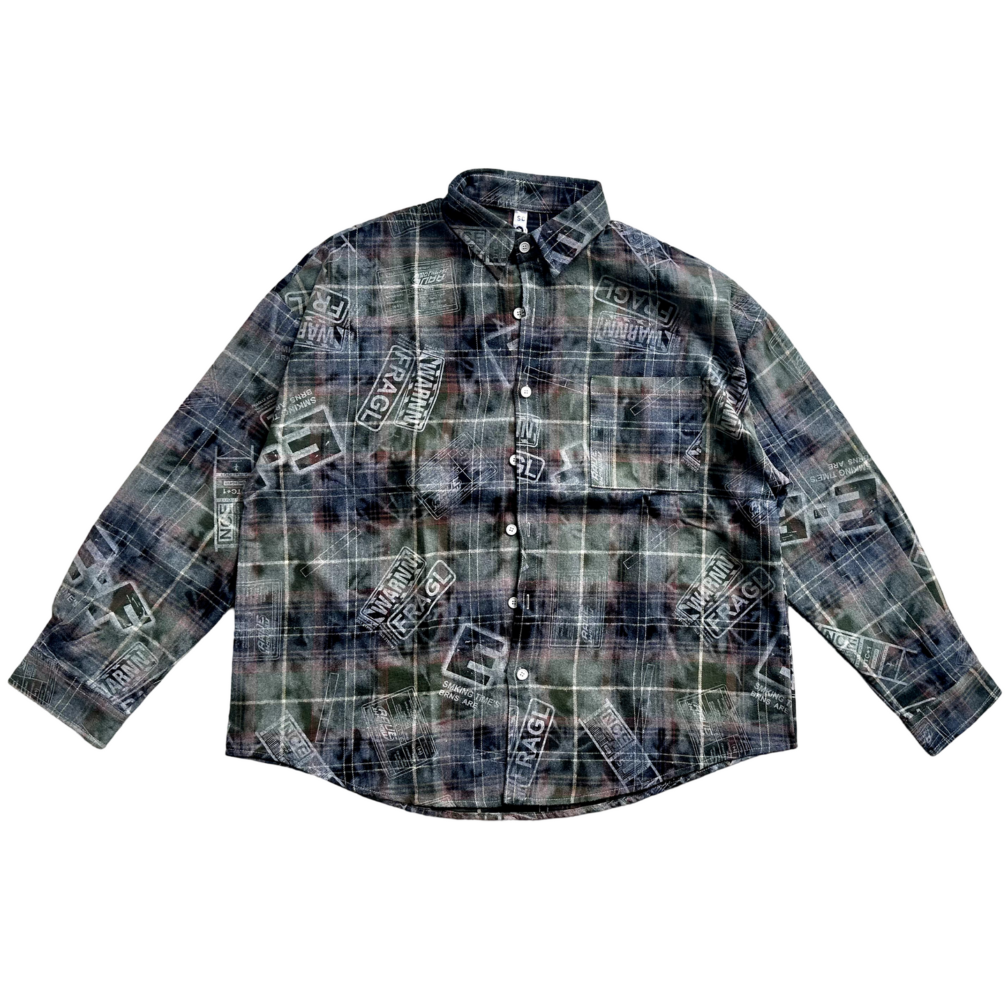 carbon grey oversize shirt